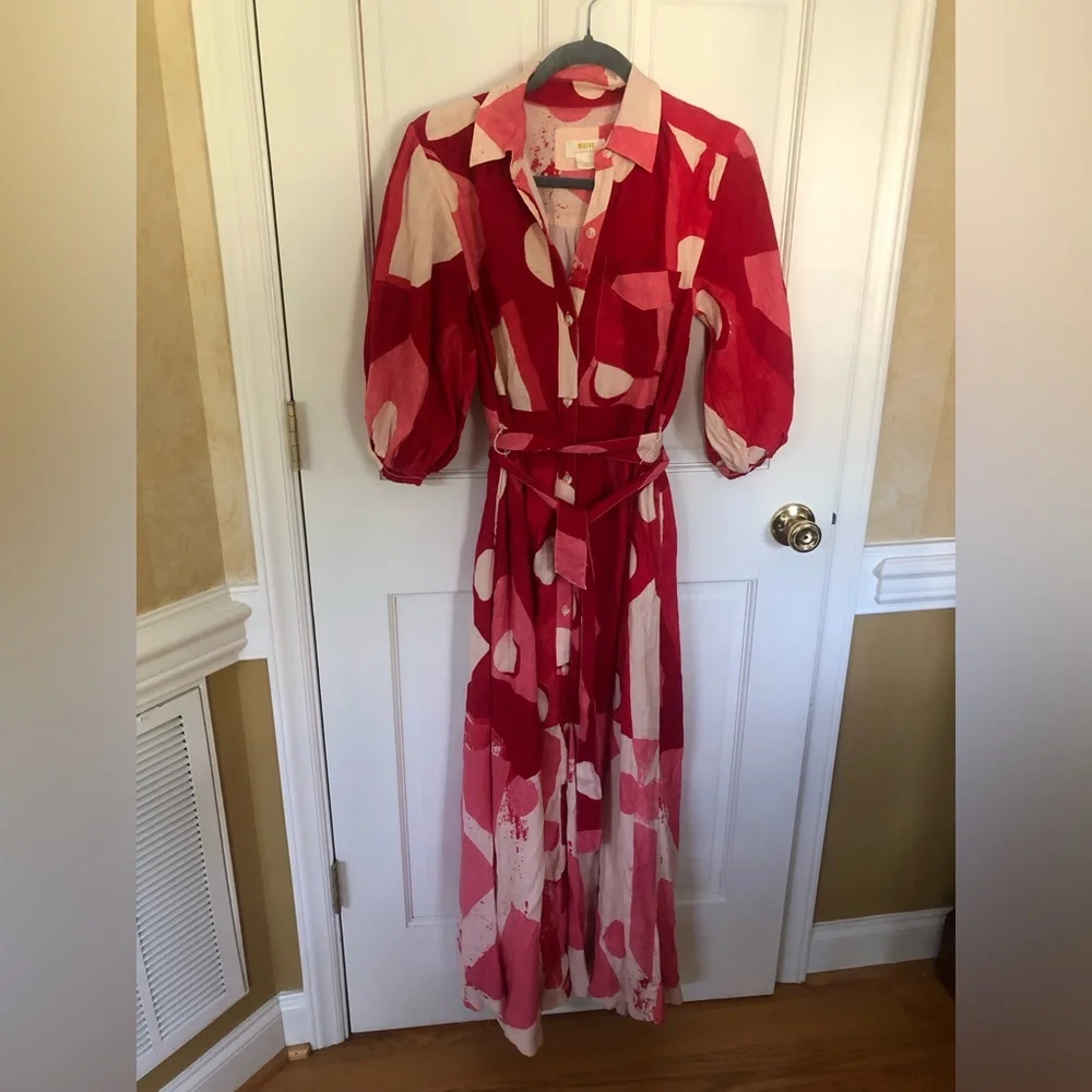 Anthropologie The Mona linen shirt dress by Maeve - Picture 4 of 7